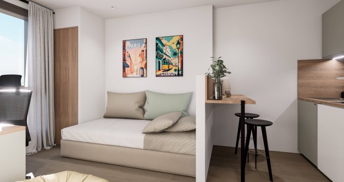 Achat / Vente programme immobilier neuf Bron résidence étudiante à 20 min de Bellecour en transports (69500) - Réf. 12333