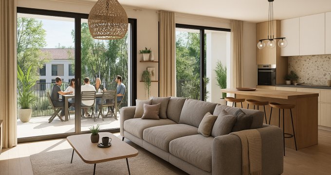 Achat / Vente programme immobilier neuf Communay environnement verdoyant proche mairie (69360) - Réf. 13429