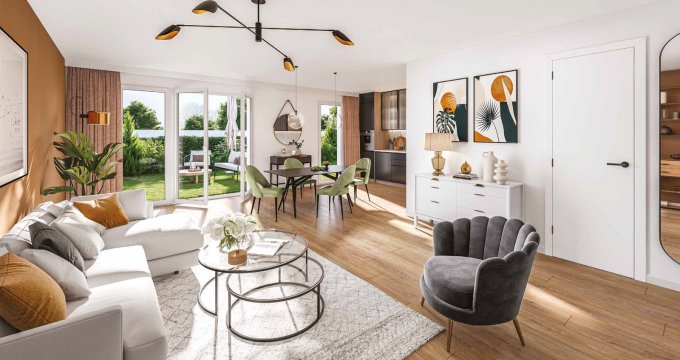 Achat / Vente programme immobilier neuf Genas quartier résidentiel proche centre et aéroport (69740) - Réf. 12738