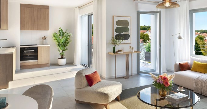 Achat / Vente programme immobilier neuf Mions en plein coeur de ville (69780) - Réf. 13188