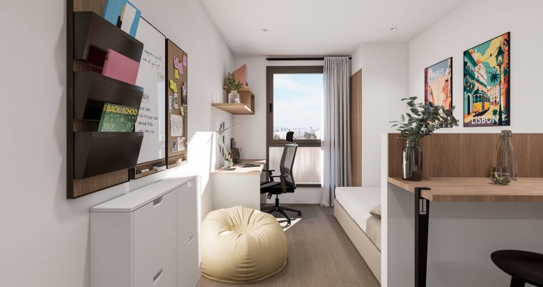 Achat / Vente programme immobilier neuf Bron résidence étudiante à 20 min de Bellecour en transports (69500) - Réf. 12333