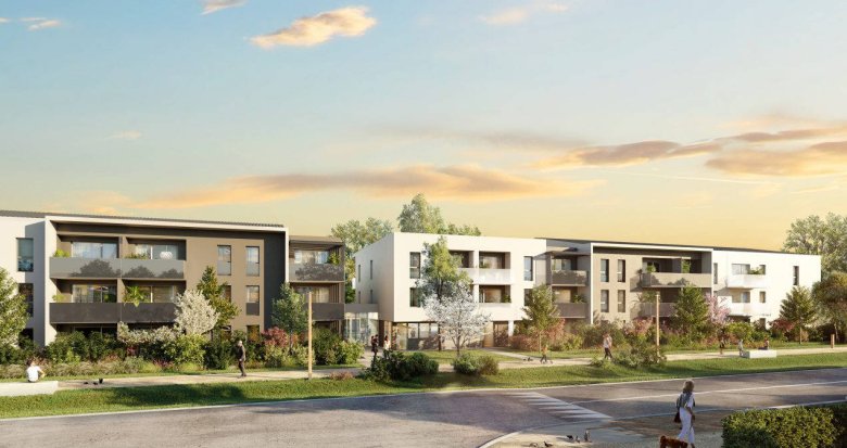 Achat / Vente programme immobilier neuf Feyzin résidence seniors proche Parc de l'Europe (69320) - Réf. 6321