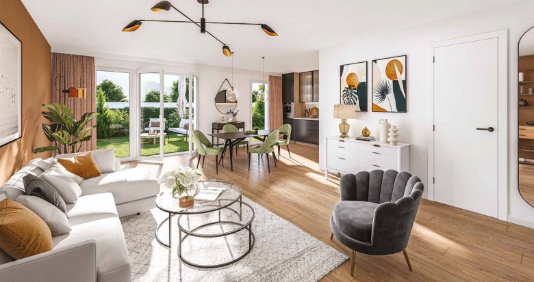 Achat / Vente programme immobilier neuf Genas quartier résidentiel proche centre et aéroport (69740) - Réf. 12738