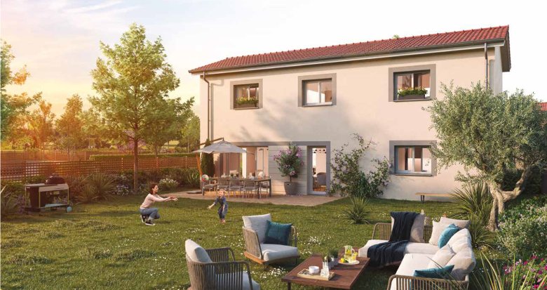 Achat / Vente programme immobilier neuf Genas quartier résidentiel proche centre et aéroport (69740) - Réf. 12738