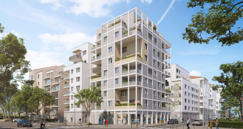 Achat / Vente programme immobilier neuf Lyon 07 secteur Gerland à 4 min à vélo du Métro B (69007) - Réf. 12782