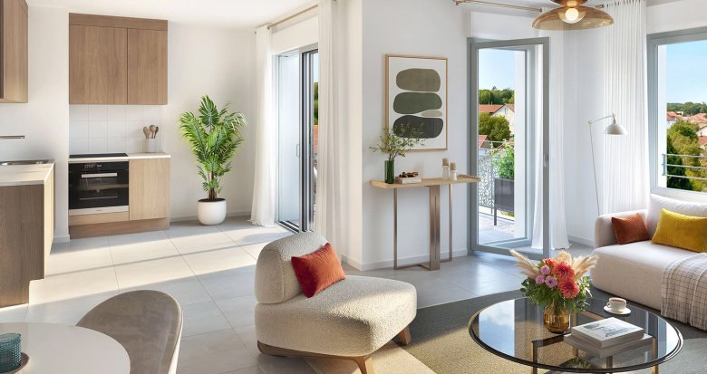 Achat / Vente programme immobilier neuf Mions en plein coeur de ville (69780) - Réf. 13188