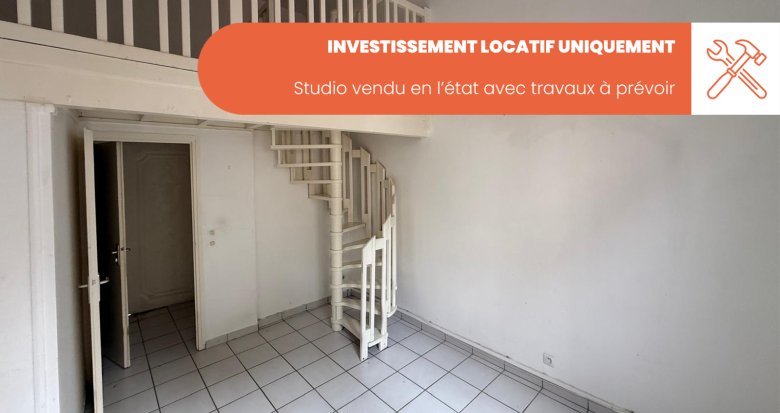 Achat / Vente programme immobilier neuf Oullins INVESTISSEMENT studio vendu en l’état travaux à prévoir (69600) - Réf. 13337