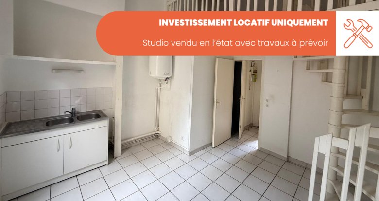 Achat / Vente programme immobilier neuf Oullins INVESTISSEMENT studio vendu en l’état travaux à prévoir (69600) - Réf. 13337