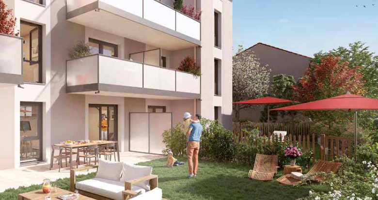 Achat / Vente programme immobilier neuf Saint-Bonnet-de-Mure à 16 min en voiture de la gare de St-Priest (69720) - Réf. 12434