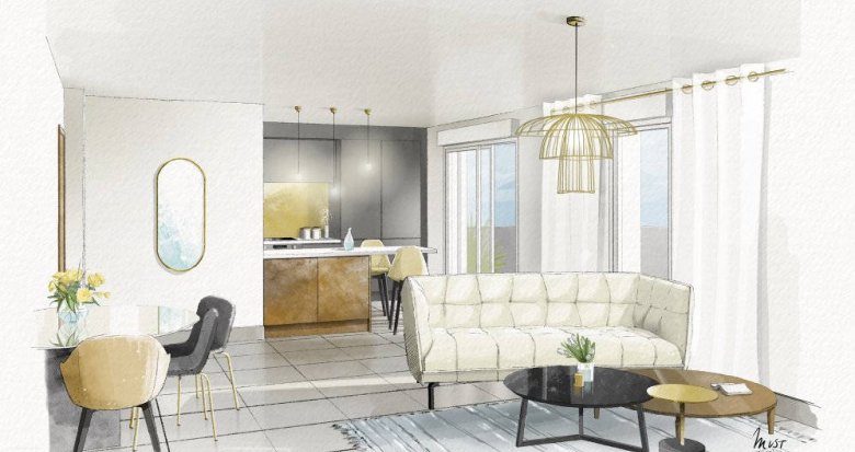 Achat / Vente programme immobilier neuf Tassin-la-Demi-Lune au coeur du quartier d'Alaï (69160) - Réf. 6414