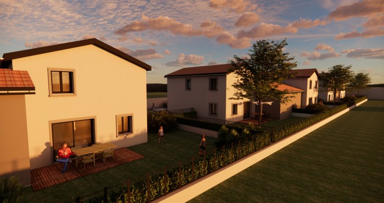 Achat / Vente programme immobilier neuf Ternay maisons neuves à 1km du centre (69360) - Réf. 12438