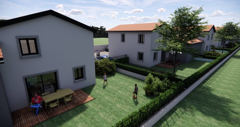 Achat / Vente programme immobilier neuf Ternay maisons neuves à 1km du centre (69360) - Réf. 12438