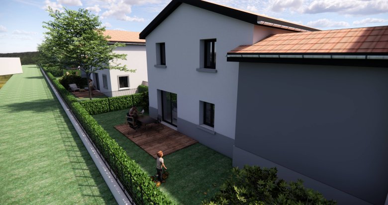 Achat / Vente programme immobilier neuf Ternay maisons neuves à 1km du centre (69360) - Réf. 12438