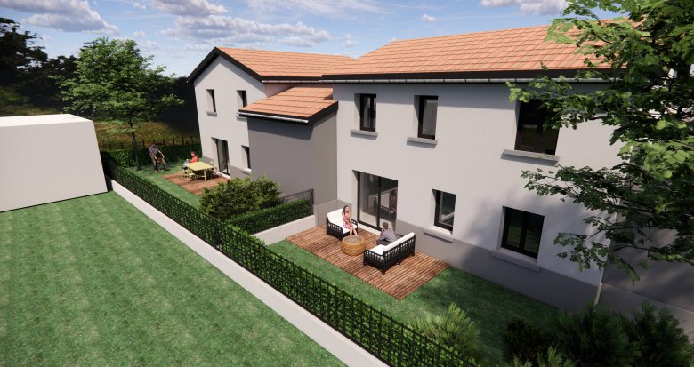 Achat / Vente programme immobilier neuf Ternay maisons neuves à 1km du centre (69360) - Réf. 12438
