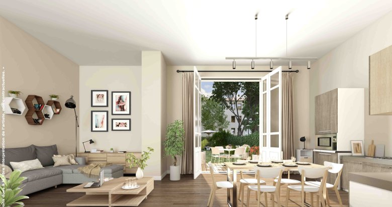 Achat / Vente programme immobilier neuf Vénissieux à 10 minutes à pied du métro D (69200) - Réf. 8295