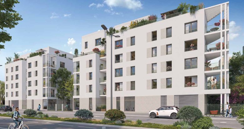 Achat / Vente programme immobilier neuf Vénissieux Moulin à Vent à deux pas des tram T4 et T6 (69200) - Réf. 12906