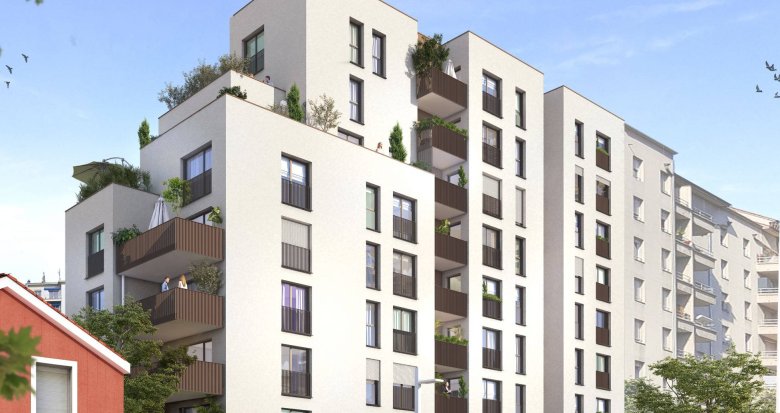 Achat / Vente programme immobilier neuf Villeurbanne à 12 minutes en transport du coeur de Lyon (69100) - Réf. 8421