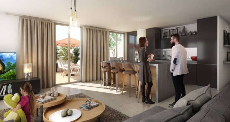 Achat / Vente programme immobilier neuf Villeurbanne à 5 min à pied du tram T3 vers le centre de Lyon (69100) - Réf. 11920