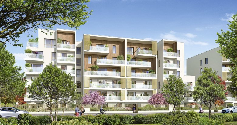 Achat / Vente programme immobilier neuf Villeurbanne quartier Croix-Luizet à 4 min à pied du tram T1 (69100) - Réf. 11359