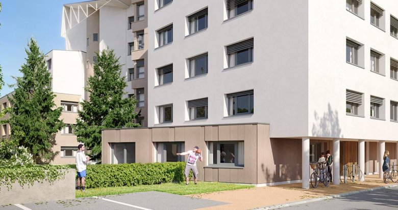 Achat / Vente programme immobilier neuf Villeurbanne résidence étudiante quartier Croix Luizet (69100) - Réf. 7686