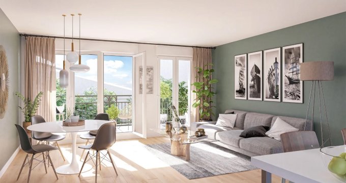 Achat / Vente programme immobilier neuf Décines-Charpieu à 10 min à pied du tram T7 et T3 (69150) - Réf. 12972