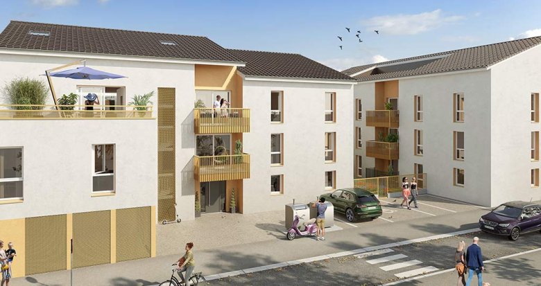 Achat / Vente programme immobilier neuf Saint-Bonnet-de-Mure proche place de l’Ancienne Mairie (69720) - Réf. 8454